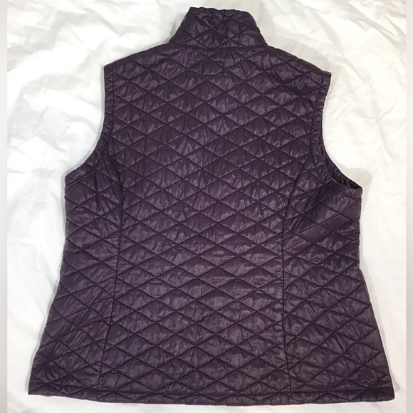 Everlast Womens Nano Puffer Vest Size 1X Diamond Quilted Sleeveless Purple Light - Picture 3 of 10